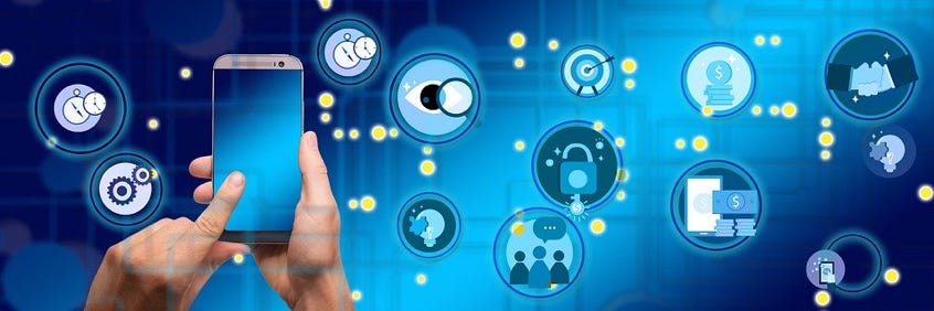 Utilisation d'un smartphone dans le digital santé